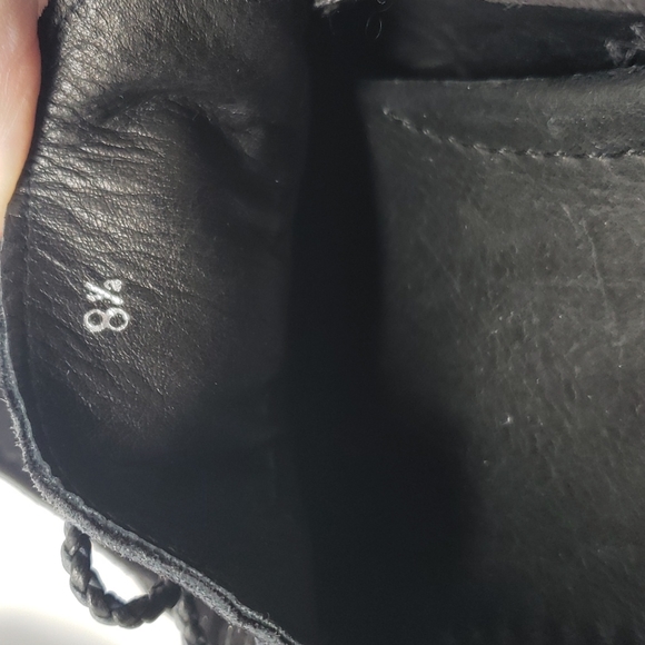 Bugatchi Black Suede Driving Shoes Size 8.5 Moccasins Tie Front Loafers - Picture 8 of 13